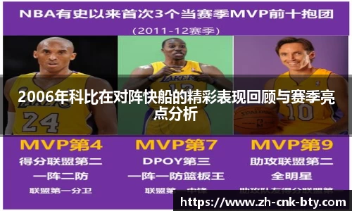 2006年科比在对阵快船的精彩表现回顾与赛季亮点分析